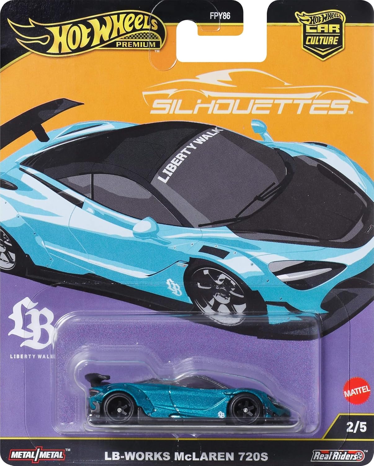 HOT WHEELS PREMIUM SILHOUETTE LB WORKS MCLAREN 720S