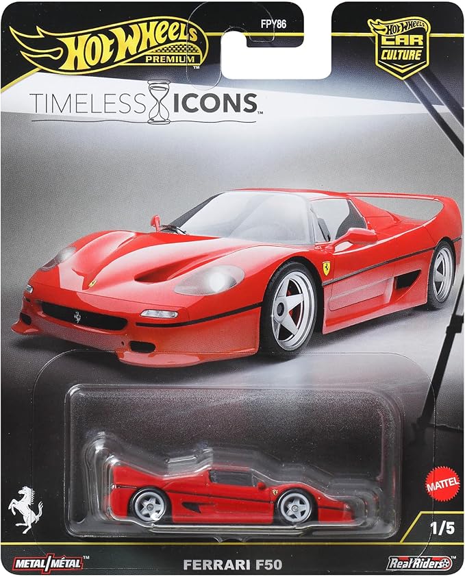 HOT WHEELS PREMIUM TIMELESS ICONS FERRARI F50