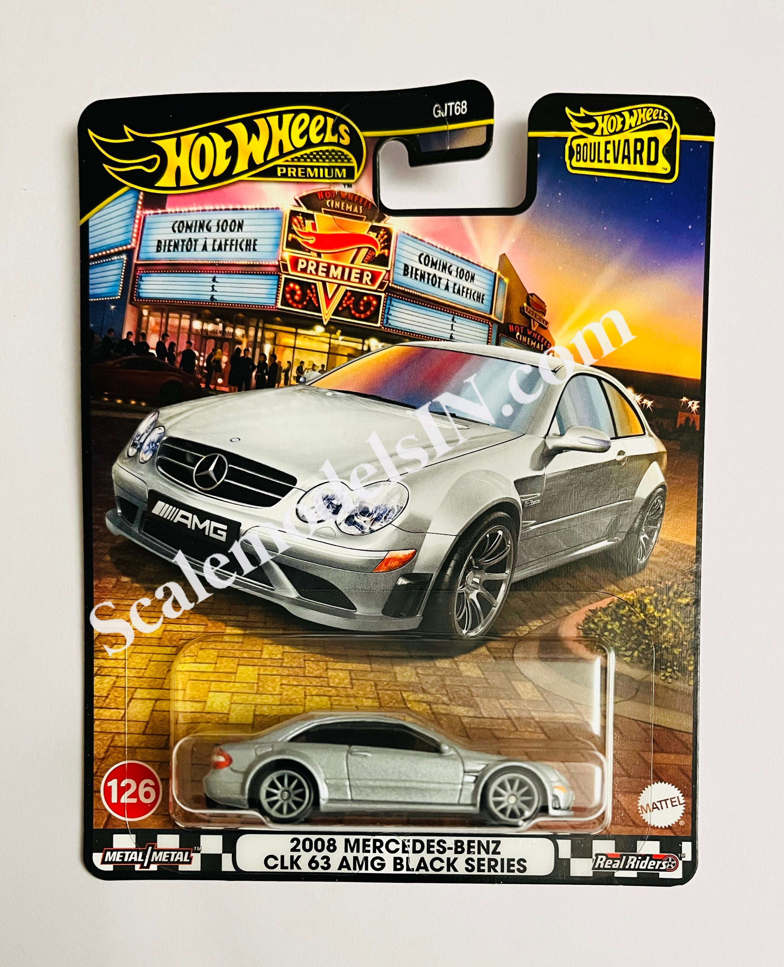 HOT WHEELS PREMIUM 2008 MERCEDES BENZ CLK 63 AMG BLACK SERIES