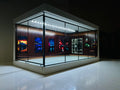 PREMIUM MINIATURE CAR SHOWROOM BROWN