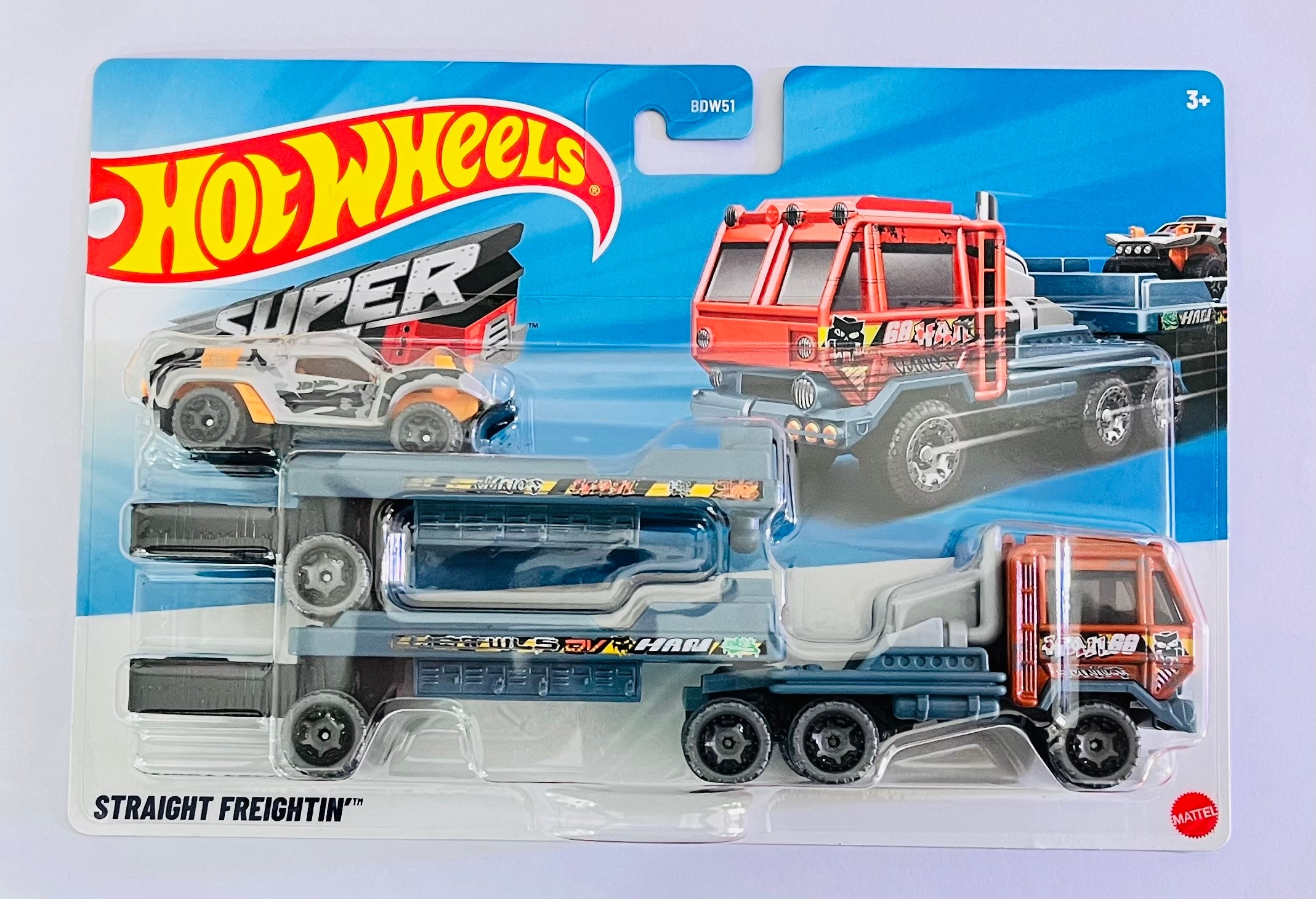 HOT WHEELS SUPER RIGS STRAIGHT FREIGHTIN