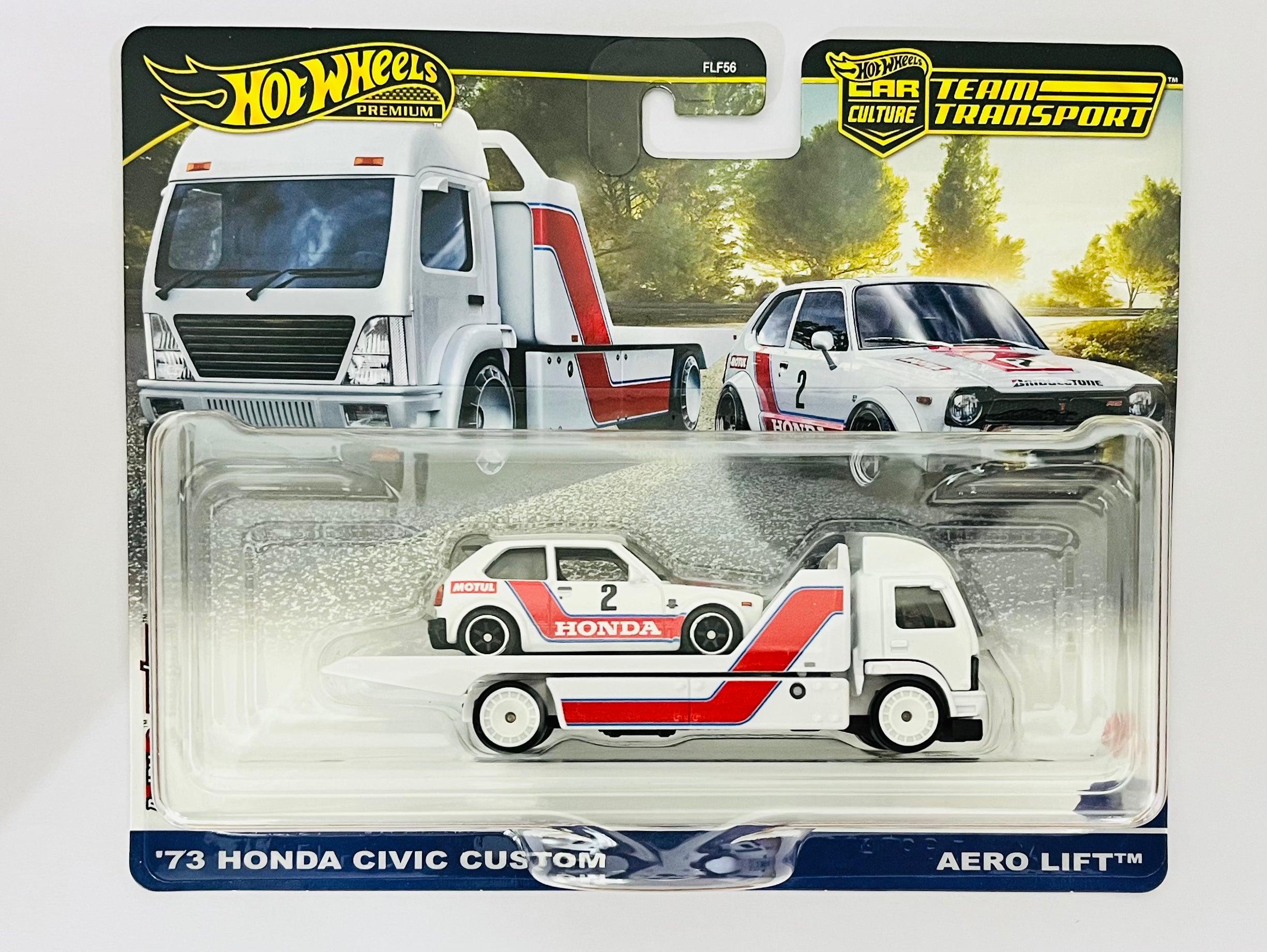HOT WHEELS TEAM TRANSPORT 73 HONDA CIVIC CUSTOM AERO LIFT