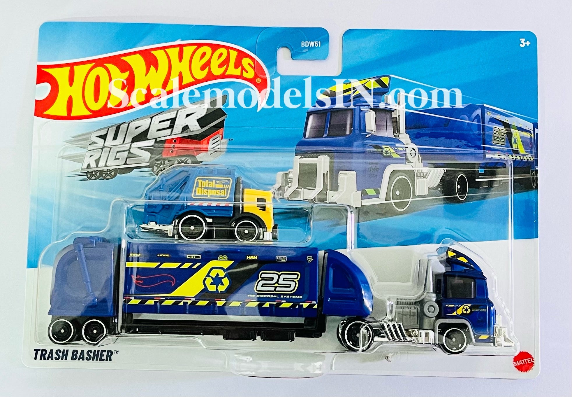 HOT WHEELS SUPER RIGS TRASH BASHER