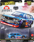 HOT WHEELS PREMIUM RONIN RUN II MAD MIKE MAZDA RX 3 WAGON REMORQUE