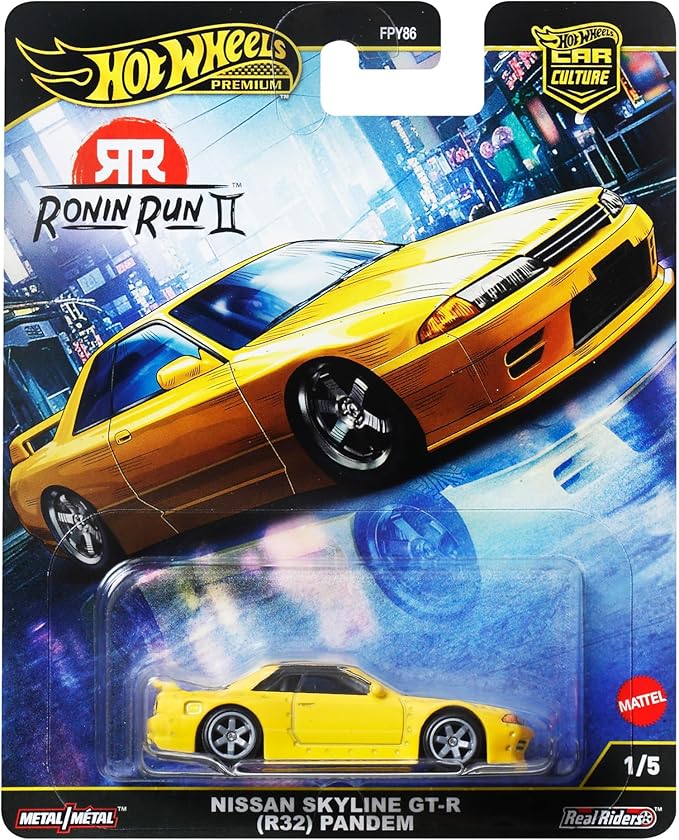HOT WHEELS PREMIUM RONIN RUN II NISSAN SKYLINE GT R R32 PANDEM